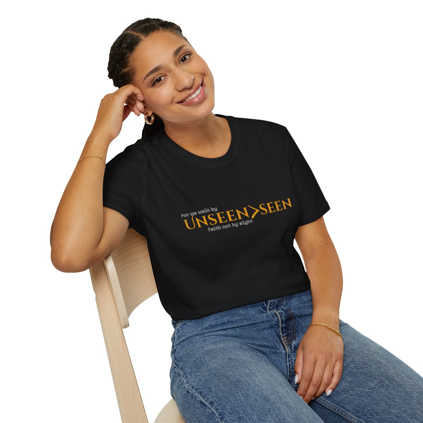 Unisex Hebrews 11:1 T-Shirt| Unseen>seen