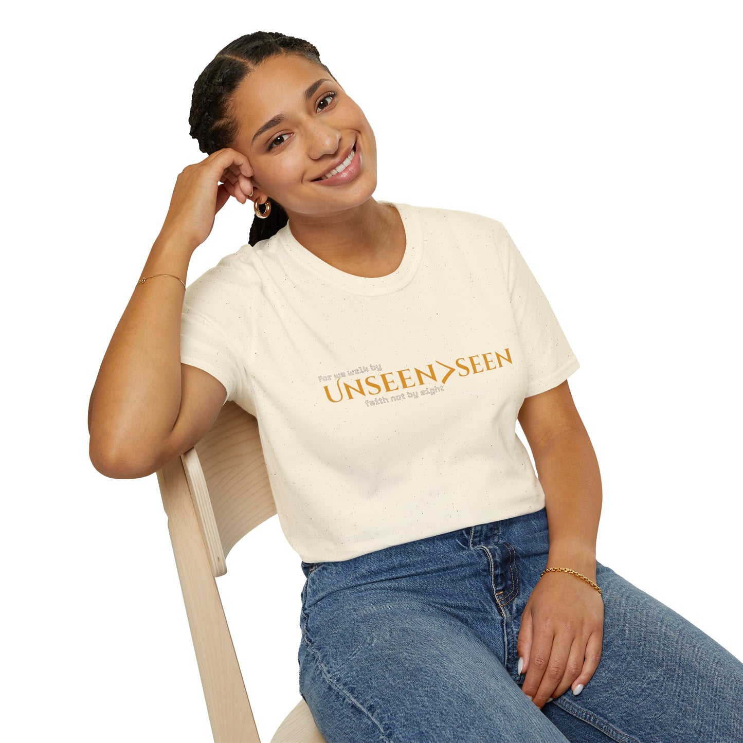 Unisex Hebrews 11:1 T-Shirt| Unseen>seen