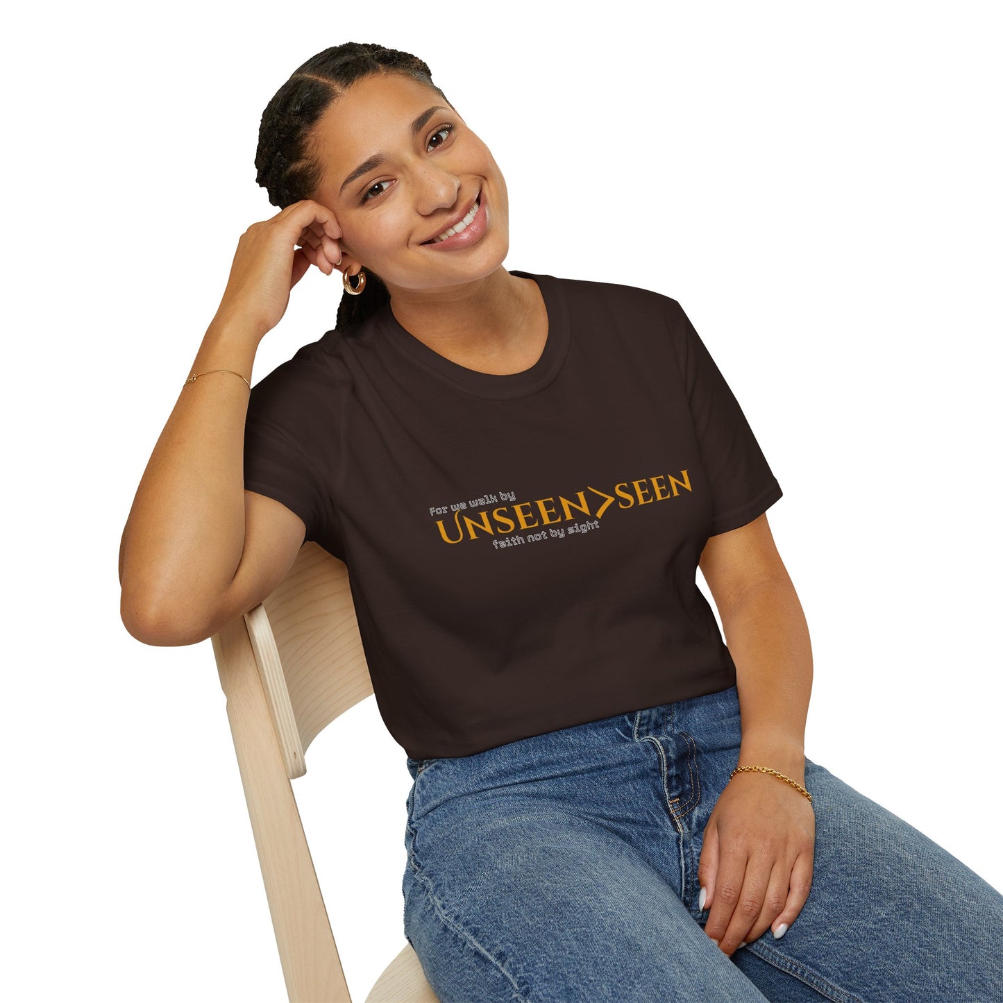 Unisex Hebrews 11:1 T-Shirt| Unseen>seen