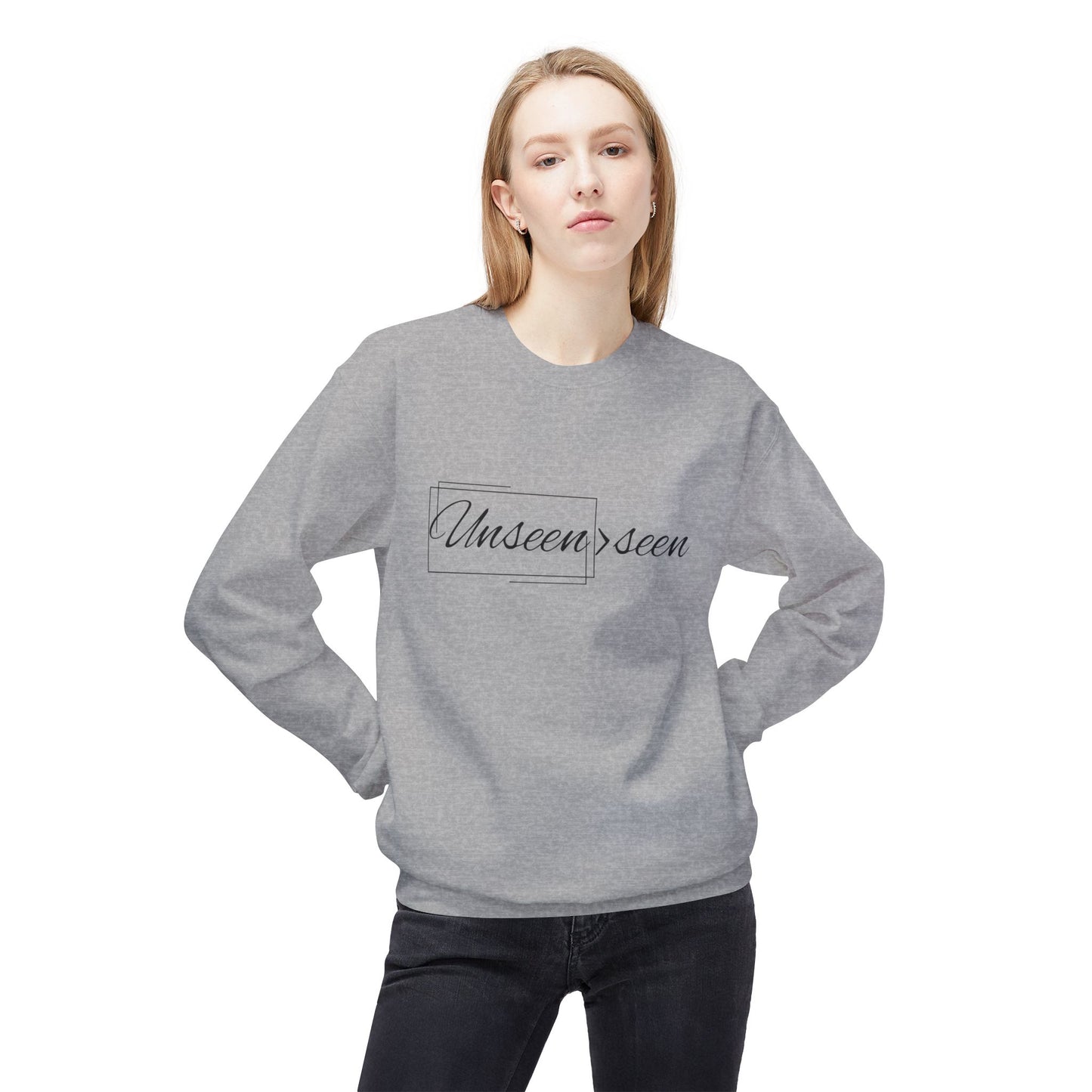 Unseen>seen Frame- Crewneck Unisex Sweatshirt