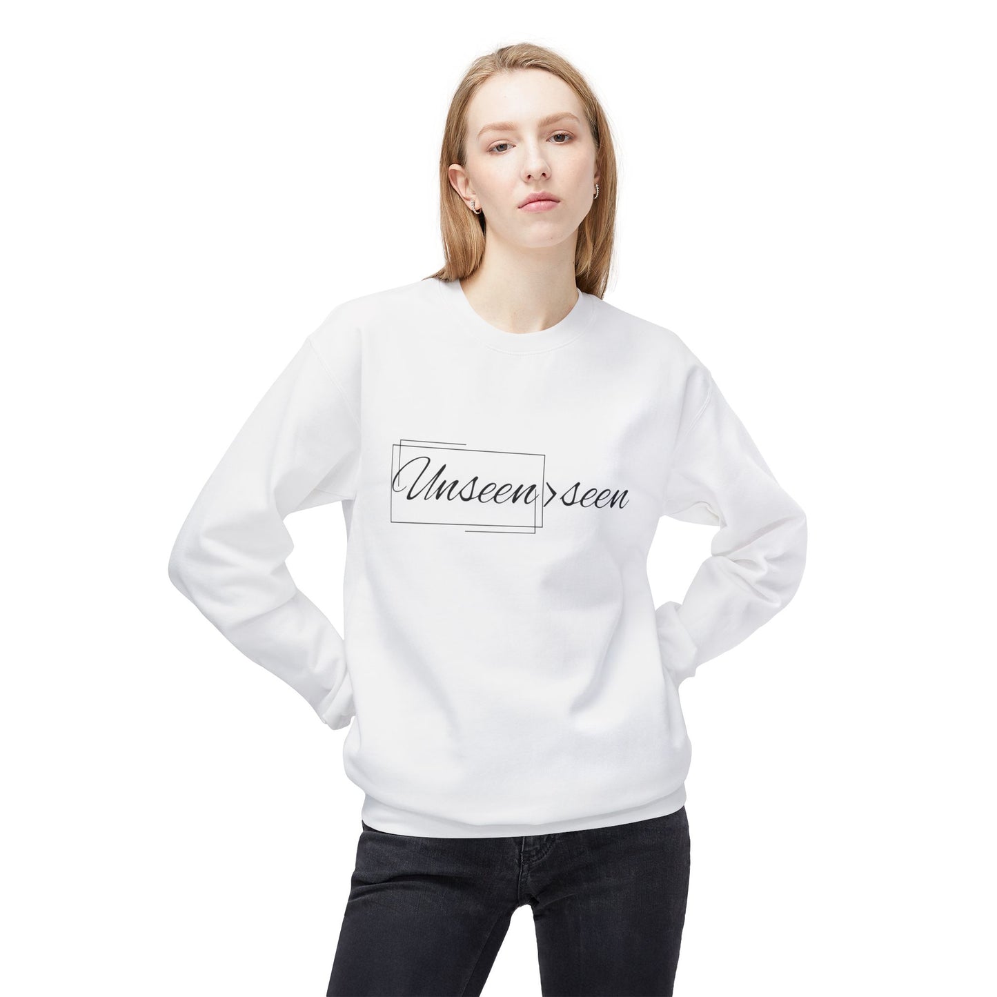 Unseen>seen Frame- Crewneck Unisex Sweatshirt
