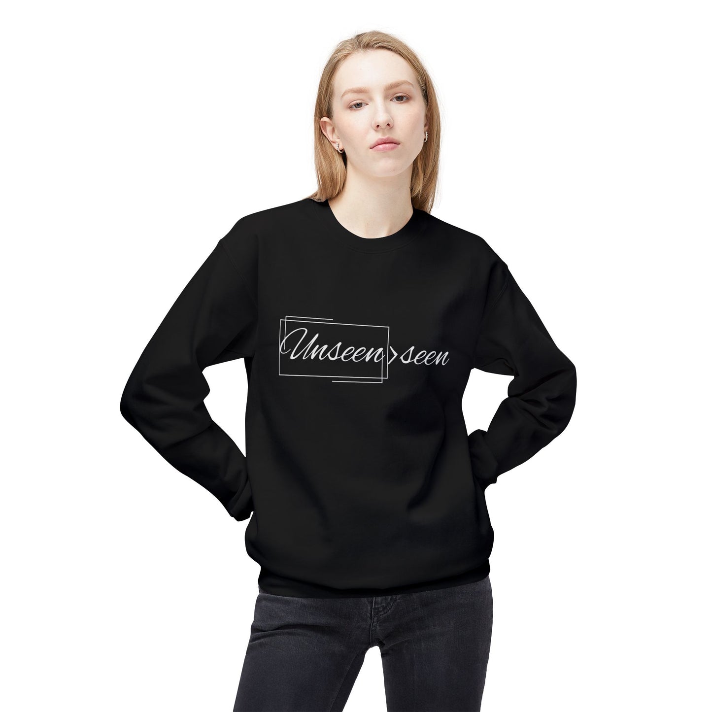 Unseen>seen Frame- Crewneck Unisex Sweatshirt