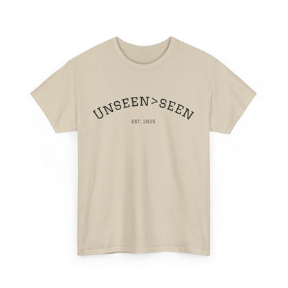 Unisex Cotton Tee| Unseen>seen