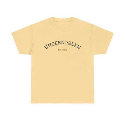 Unisex Cotton Tee| Unseen>seen