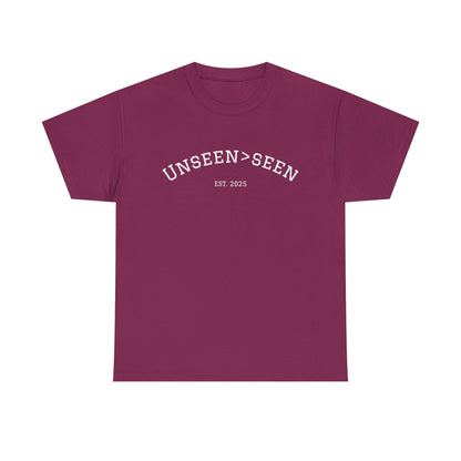 Unisex Cotton Tee| Unseen>seen