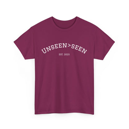 Unisex Cotton Tee| Unseen>seen