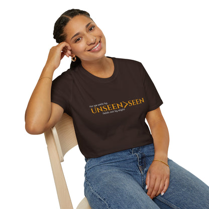 Unisex Hebrews 11:1 T-Shirt| Unseen>seen