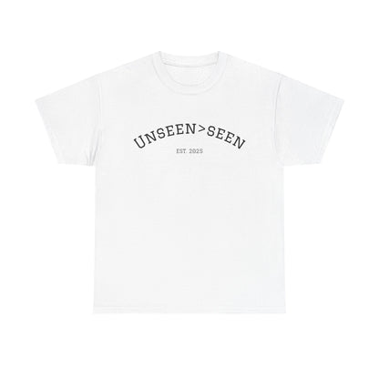 Unisex Cotton Tee| Unseen>seen