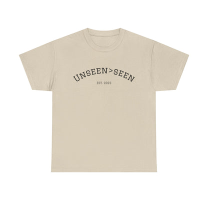 Unisex Cotton Tee| Unseen>seen
